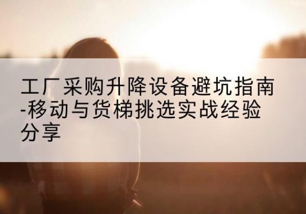 茶陵移动式升降机怎么选-工厂采购升降设备避坑指南-移动与货梯挑选实战经验分享
