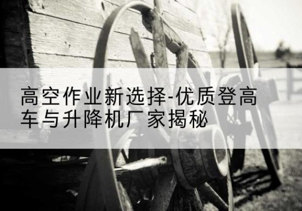 茶陵登高车厂家-高空作业新选择-优质登高车与升降机厂家揭秘
